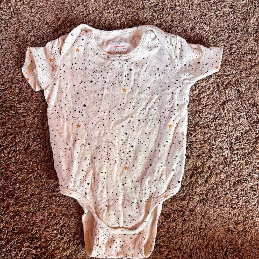 White Starry Kids One Piece